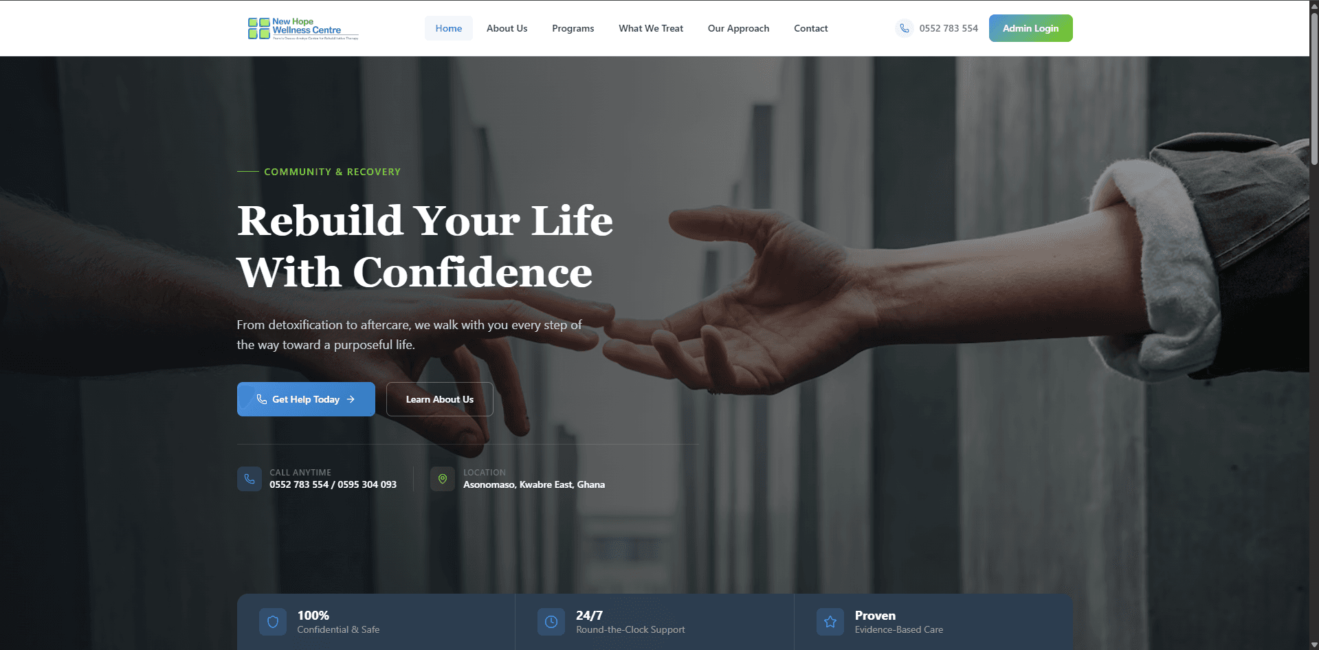 New Hope Wellness Centre screenshot