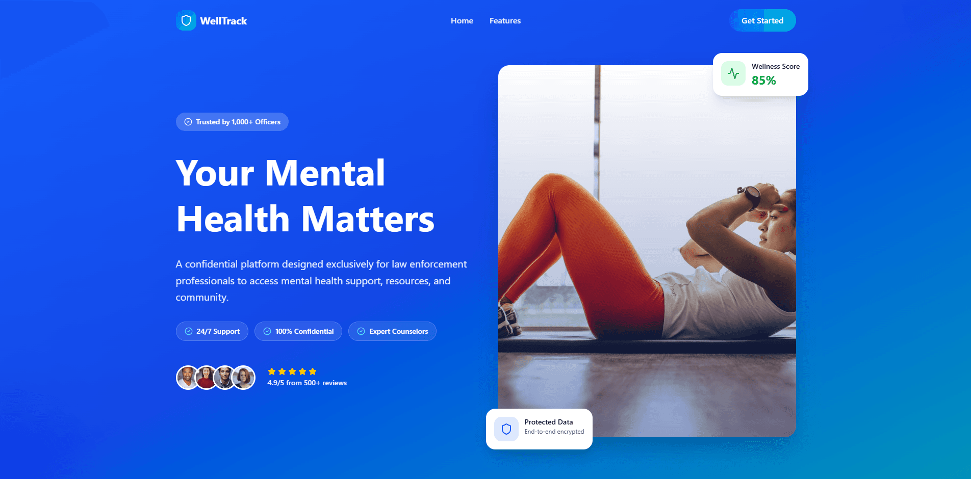 WellTrack — Personal Health Management Platform screenshot